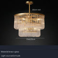 DecorBites™ Glass Bar Chandelier Minimalist Designer Hanglamp for Living Room Luxe Lighting