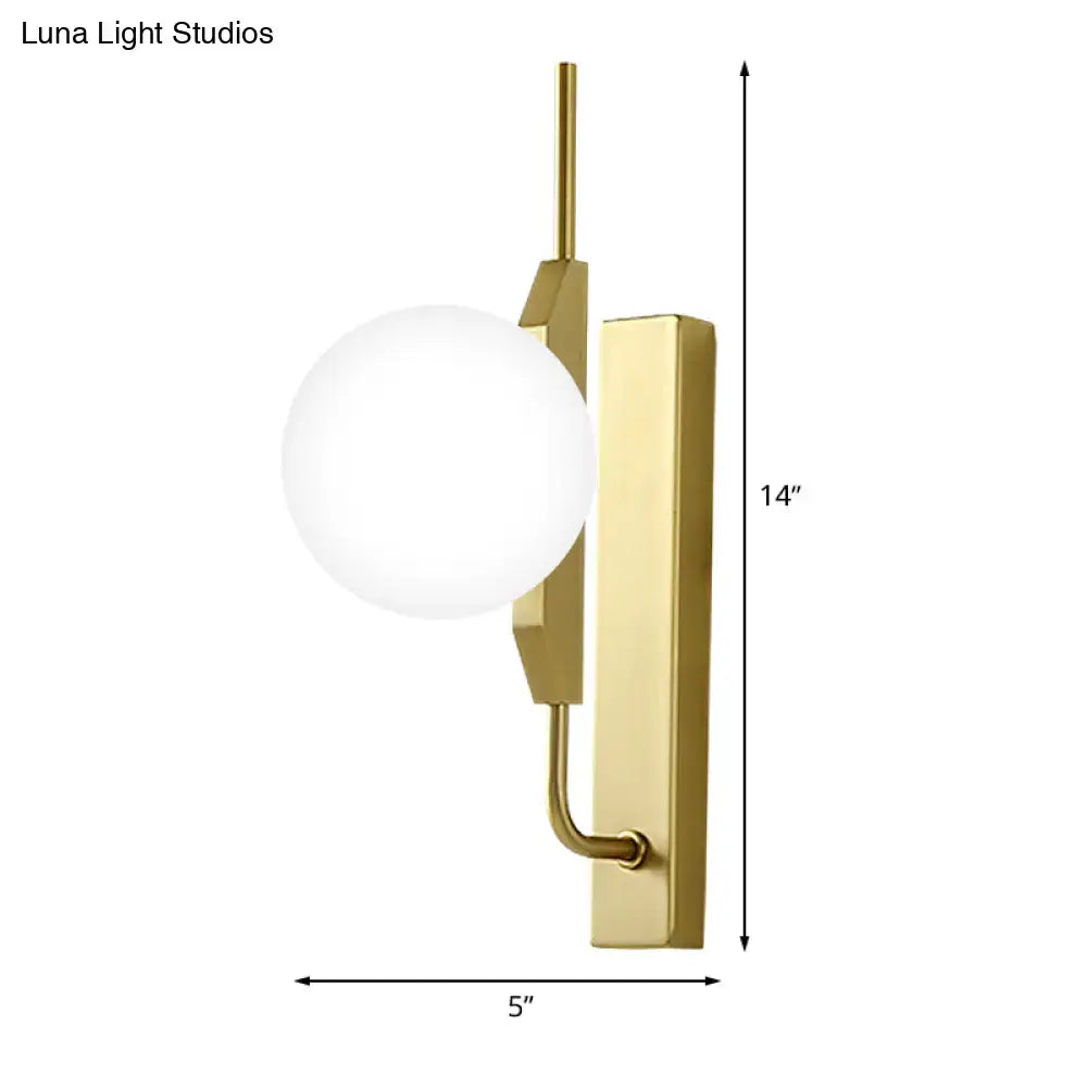 Modern gold globe wall sconce living room 110v-120v light