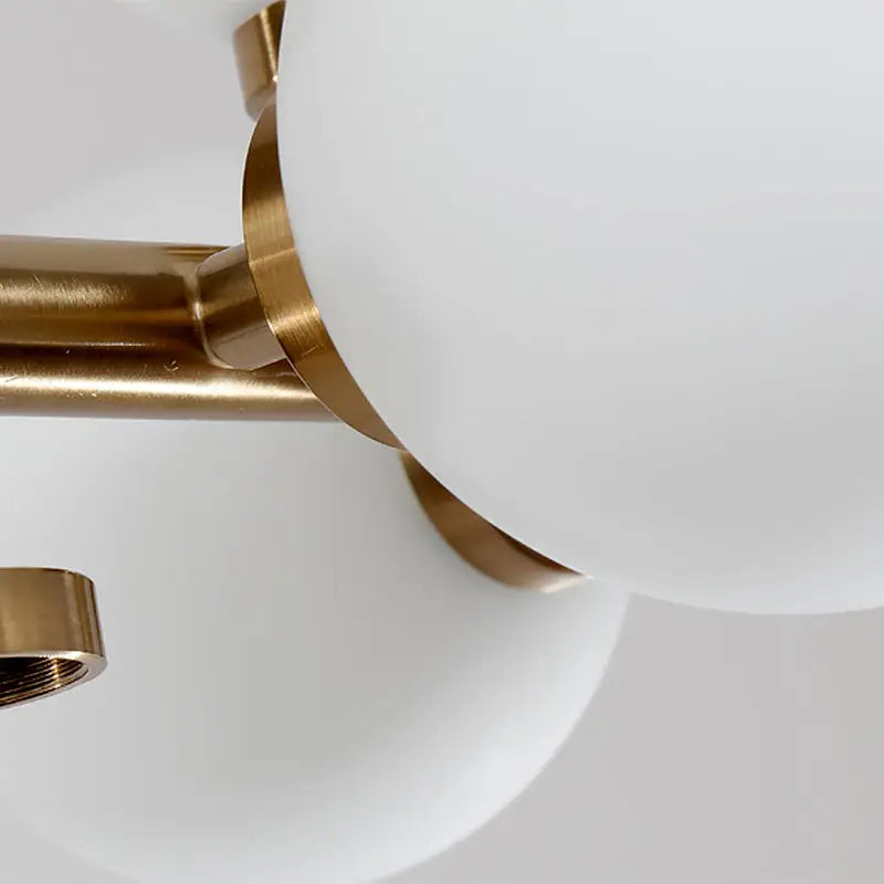 DecorBites™ Modern Gold Island Pendant Lighting with 16 Lights - Spherical Glass Ceiling Light for Living Room
