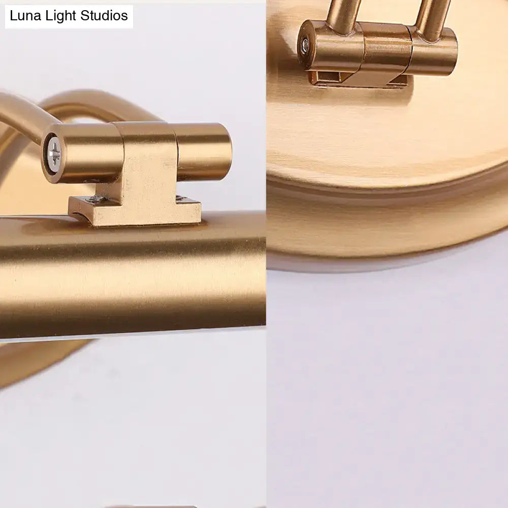 Modern gold led vanity light bathroom sconce with 29.5" fixture width