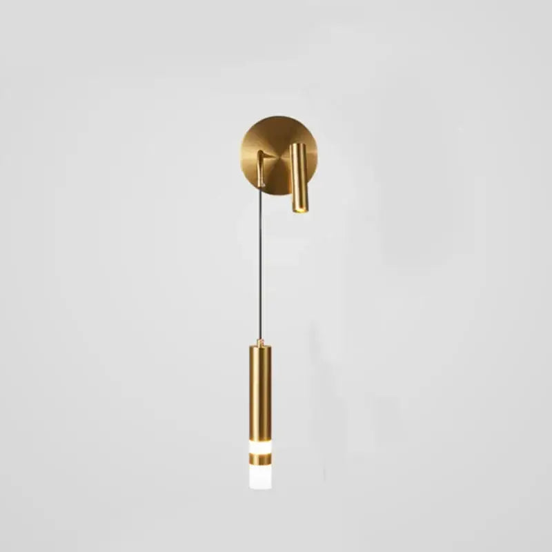Modern gold led wall lamps bedroom pendant sconce