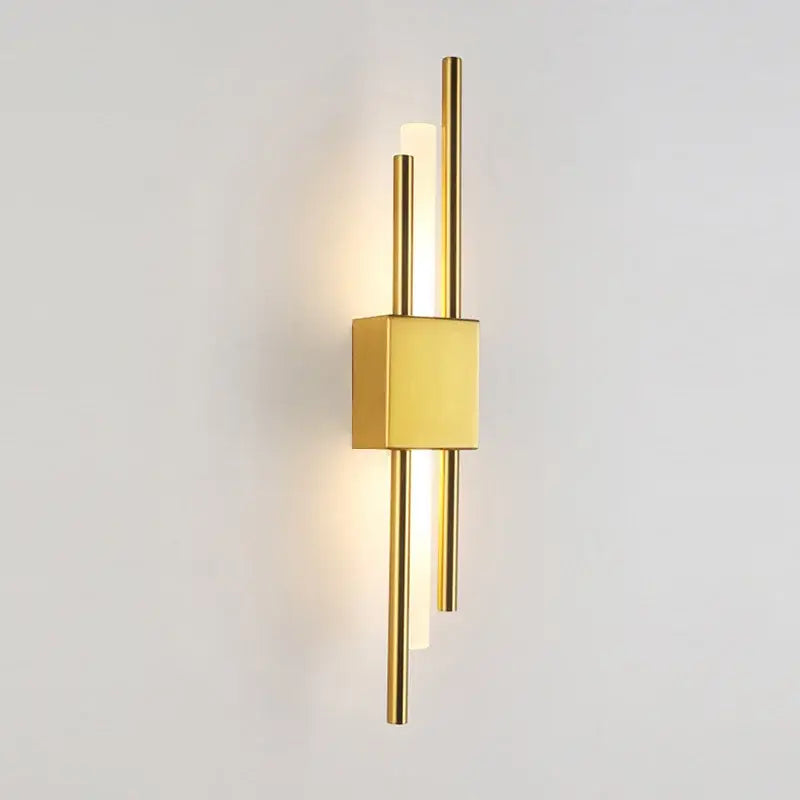 Modern gold led wall sconce bedroom ambient lighting