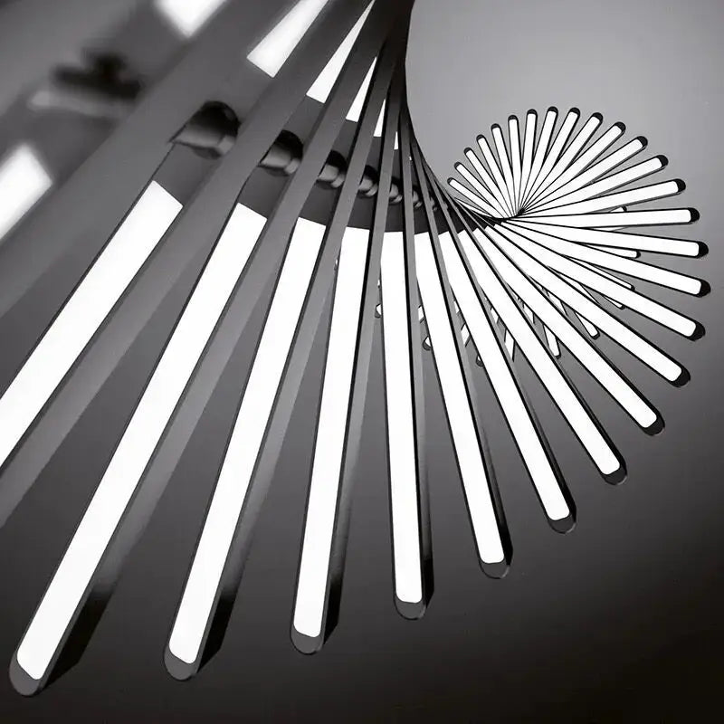 Modern gold led wave pendant chandelier for dining room