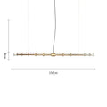 DecorBites™ Glass Chandelier: Nordic Minimalist Dining Room & Office Decoration Lamps