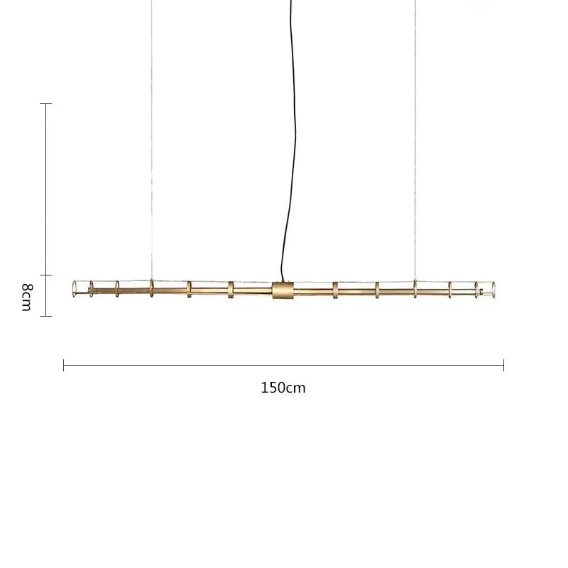 DecorBites™ Glass Chandelier: Nordic Minimalist Dining Room & Office Decoration Lamps