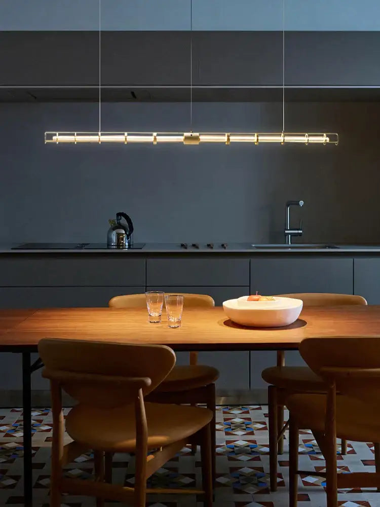 DecorBites™ Glass Dining Room Chandelier: Nordic, Minimalist, Modern, for Home, Office, and Bar Decor