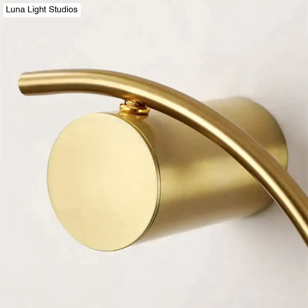 Modern gold luxury creative led bedside wall lamp bedroom sconce