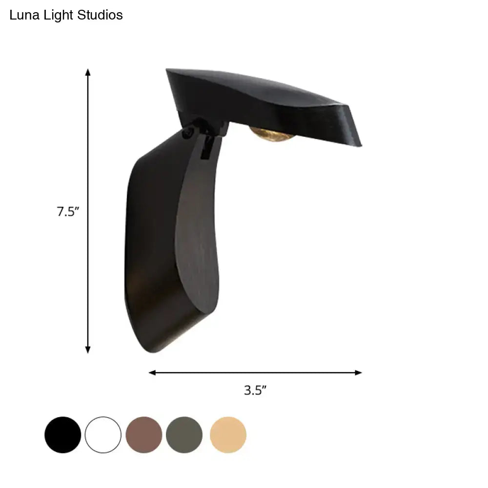 Modern gold metal wall light bedside fixture for bedroom