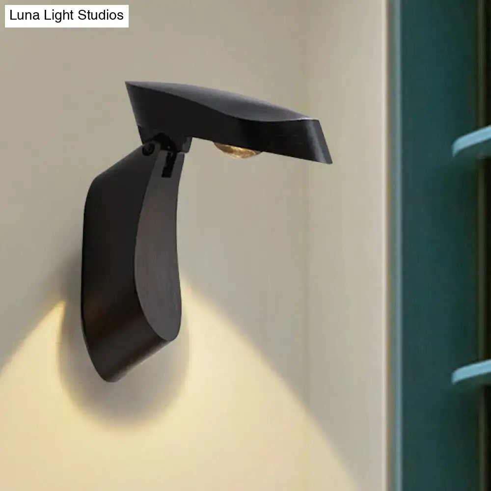 Modern gold metal wall light bedside fixture for bedroom