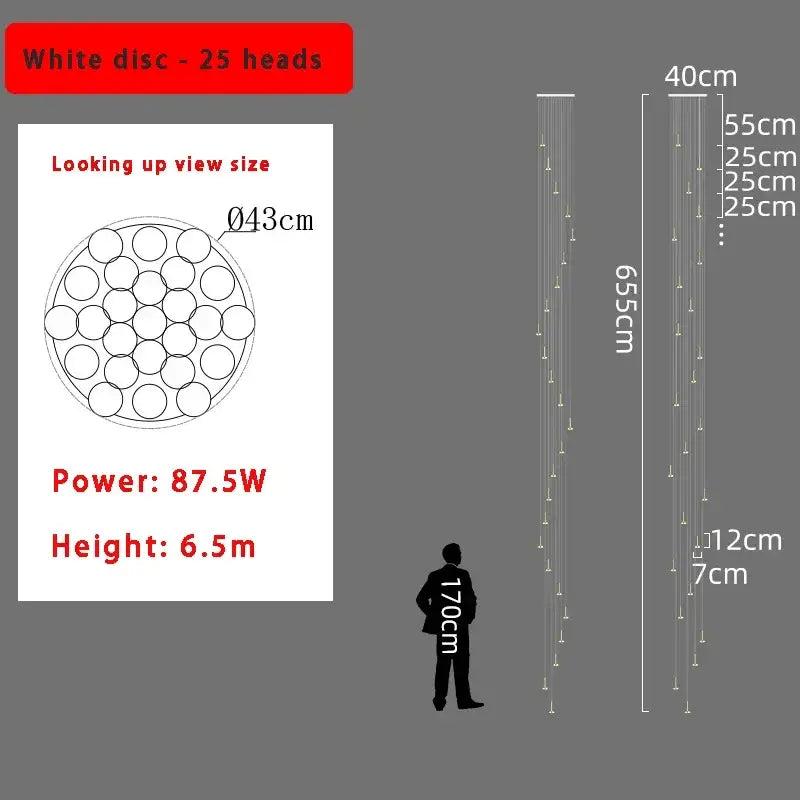 DecorBites™ 2024 Nordic Minimalist Ceiling Chandelier - Trendy Living Room Lighting Decor