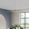 DecorBites™ Minimalist LED Island Pendant Light with Halo Ring for Dining Room