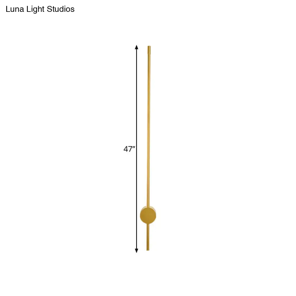 Modern gold minimalist led wall light bedroom fixture height 57