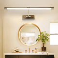 Modern gold minimalist metal led sconce light bathroom vanity