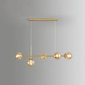 Modern gold modo island 5-light pendant light for dining room