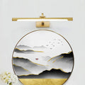 Modern gold mountain landscape wall art bedroom acrylic shade