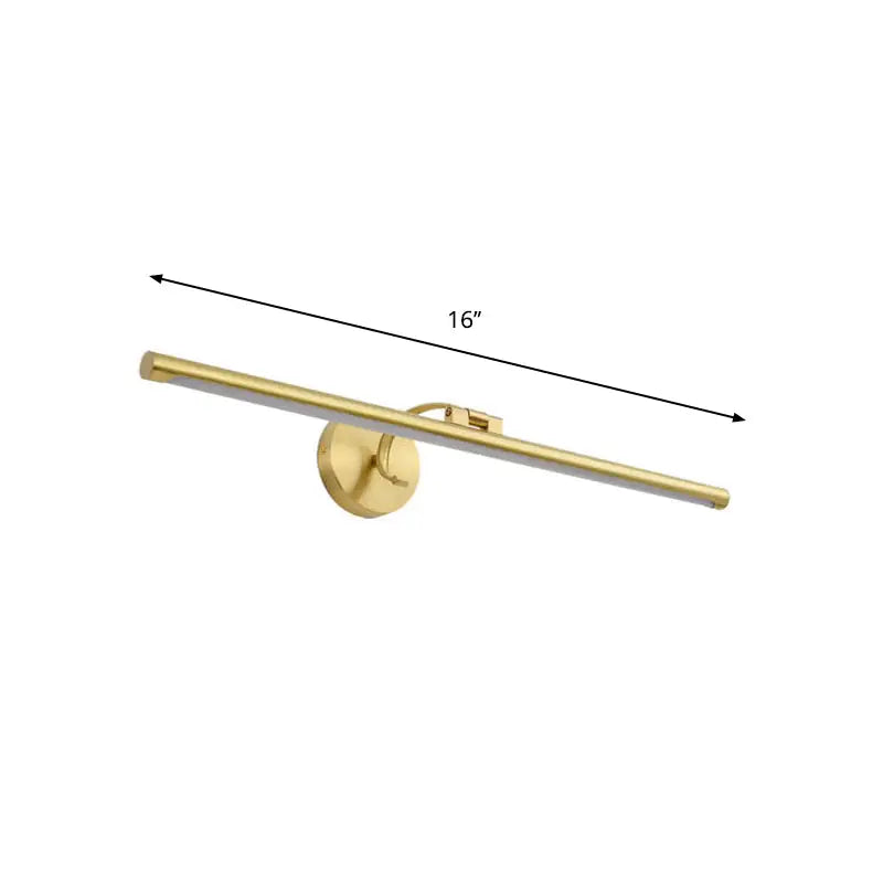 DecorBites™ Golden Pipe Vanity Light - Modern Stylish LED Wall Sconce for Bathroom - 16"/21.5" Width