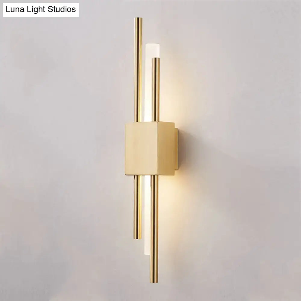 DecorBites™ Modern Rod Wall Light with LED Acrylic Sconce for Stairways.
