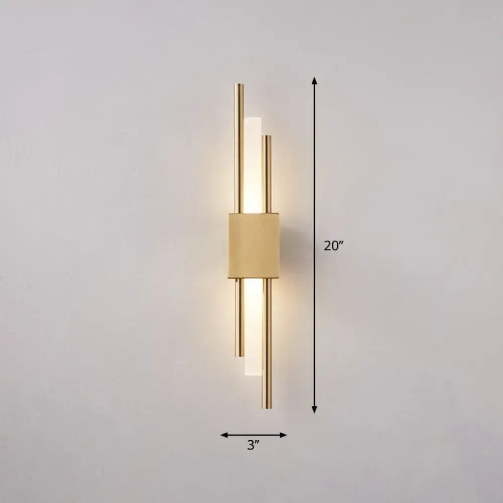 DecorBites™ Modern Rod Wall Light with LED Acrylic Sconce for Stairways.