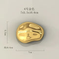 Modern gold & silver 3d stone wall ornaments living room decor