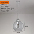 Modern gold & silver honeycomb glass pendant light kitchen fixture