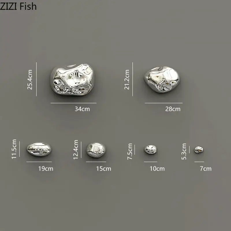 DecorBites™ 3D Gold Stone Wall Hanging Ornaments for Stylish Room Decor