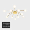 DecorBites™ Ball Glass Ceiling Light in Gold for Living Room, Dining, Bedroom by DecorBites™