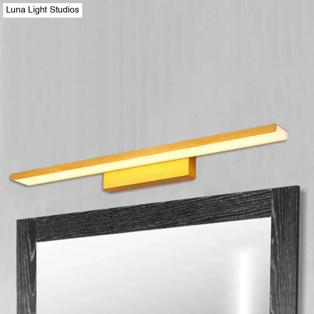 DecorBites™ Modern Rectangle LED Vanity Light - Wall Mounted Aluminum Slim Fixture in Warm/White Light for Bathroom - 16.5"/24.5" Dia