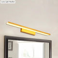 DecorBites™ Modern Rectangle LED Vanity Light - Wall Mounted Aluminum Slim Fixture in Warm/White Light for Bathroom - 16.5"/24.5" Dia