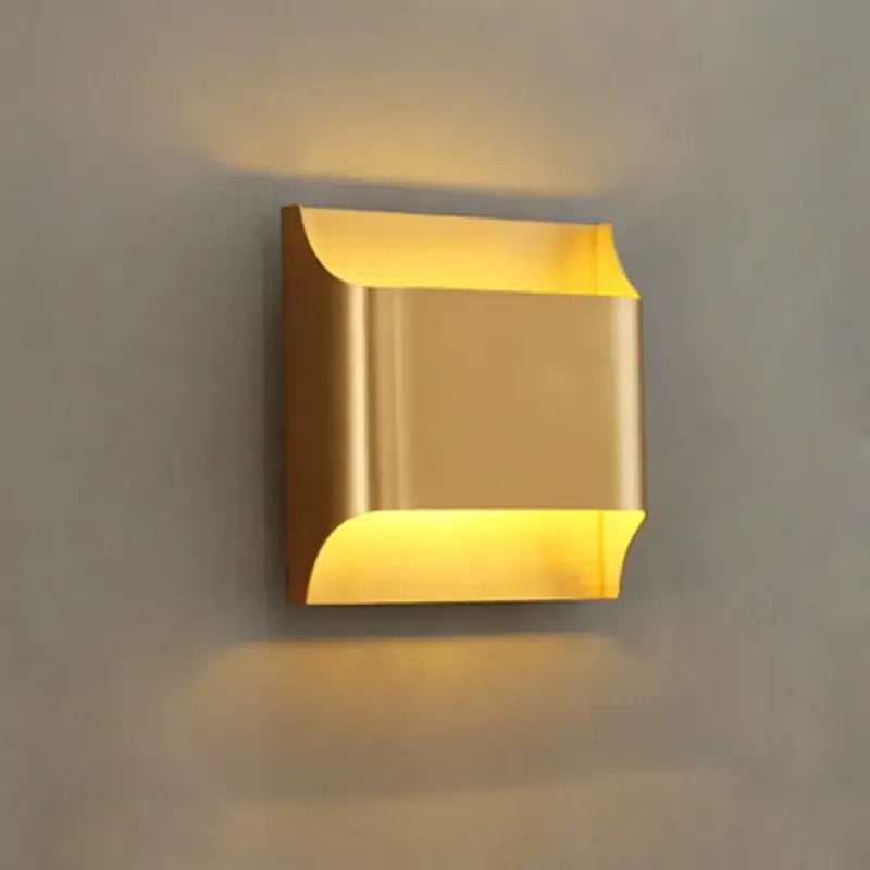 Modern gold wall sconce – living room minimalist wall lamp