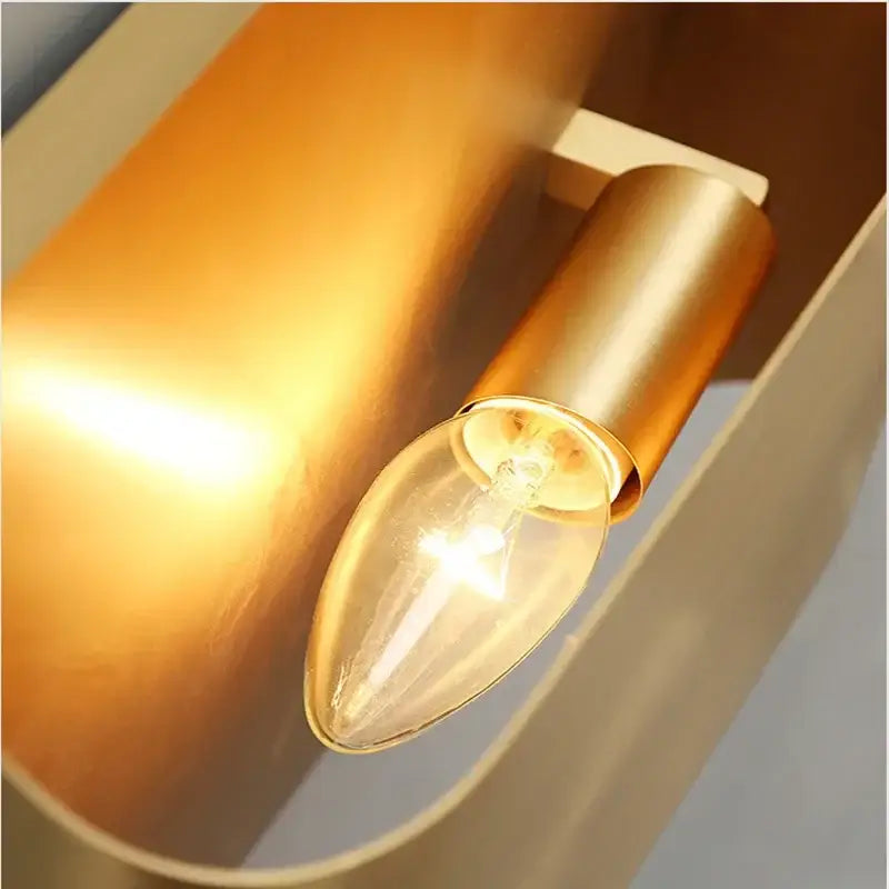 Modern gold wall sconce – living room minimalist wall lamp