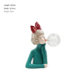 DecorBites™ Bubble Girl Statue Ornament: Modern & Simple Night Light Décor for Home, Bedroom, Living Room
