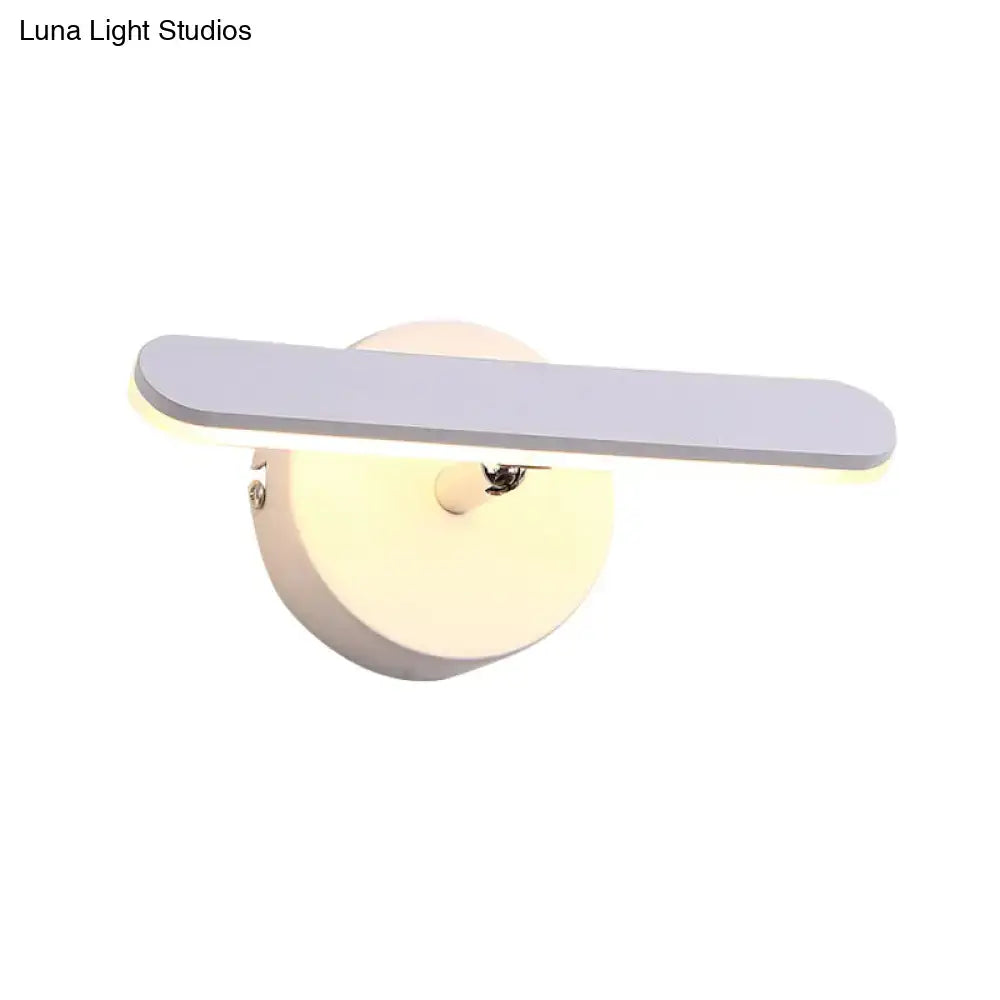 Modern gray and white linear vanity lighting bathroom wall sconce