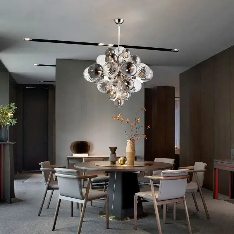 DecorBites™ Bubble Glass Ceiling Chandelier Pendant for Living Room Bedroom