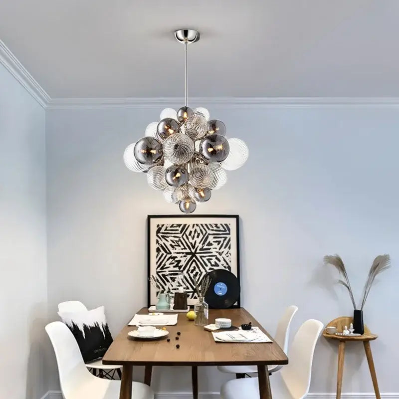 DecorBites™ Bubble Glass Ceiling Chandelier Pendant for Living Room Bedroom