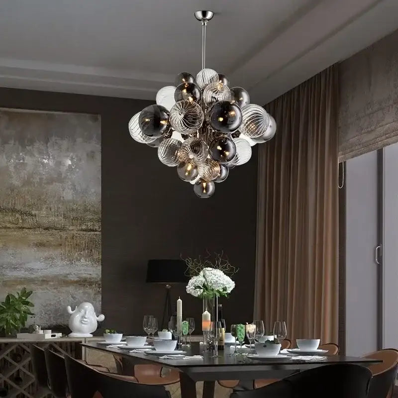 DecorBites™ Bubble Glass Ceiling Chandelier Pendant for Living Room Bedroom