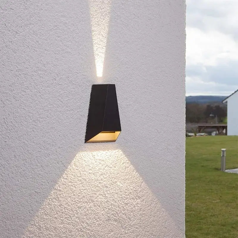 Modern gray led wall washer outdoor sconce for garden and villa