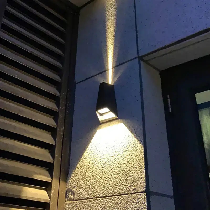 Modern gray led wall washer outdoor sconce for garden and villa