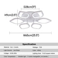 DecorBites™ Acrylic LED Ceiling Chandelier for Modern Indoor Living Room Lighting Fixtures
