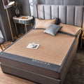 DecorBites™ Cooling Latex Bed Mat | Summer Cool Feel | Thicker & Foldable Queen Mat