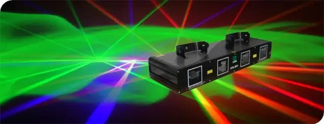 DecorBites™ 4 Lens RGBY Laser Show Christmas Projector