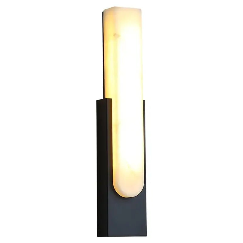 Modern grey marble led wall sconce bedroom bedside light