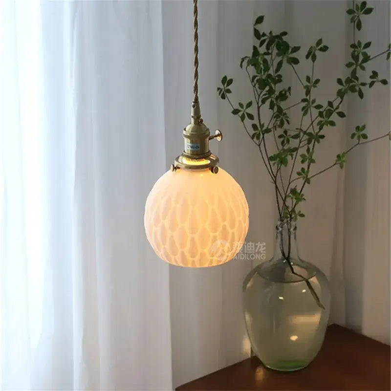 DecorBites™ Ceramic LED Wall Sconce: Modern Copper Indoor Luminaria for Bedroom, Mirror, Stairway