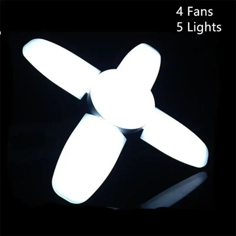 DecorBites™ Industrial LED Ceiling Light Deformable Foldable E26/27 Bulb for Garage Warehouse
