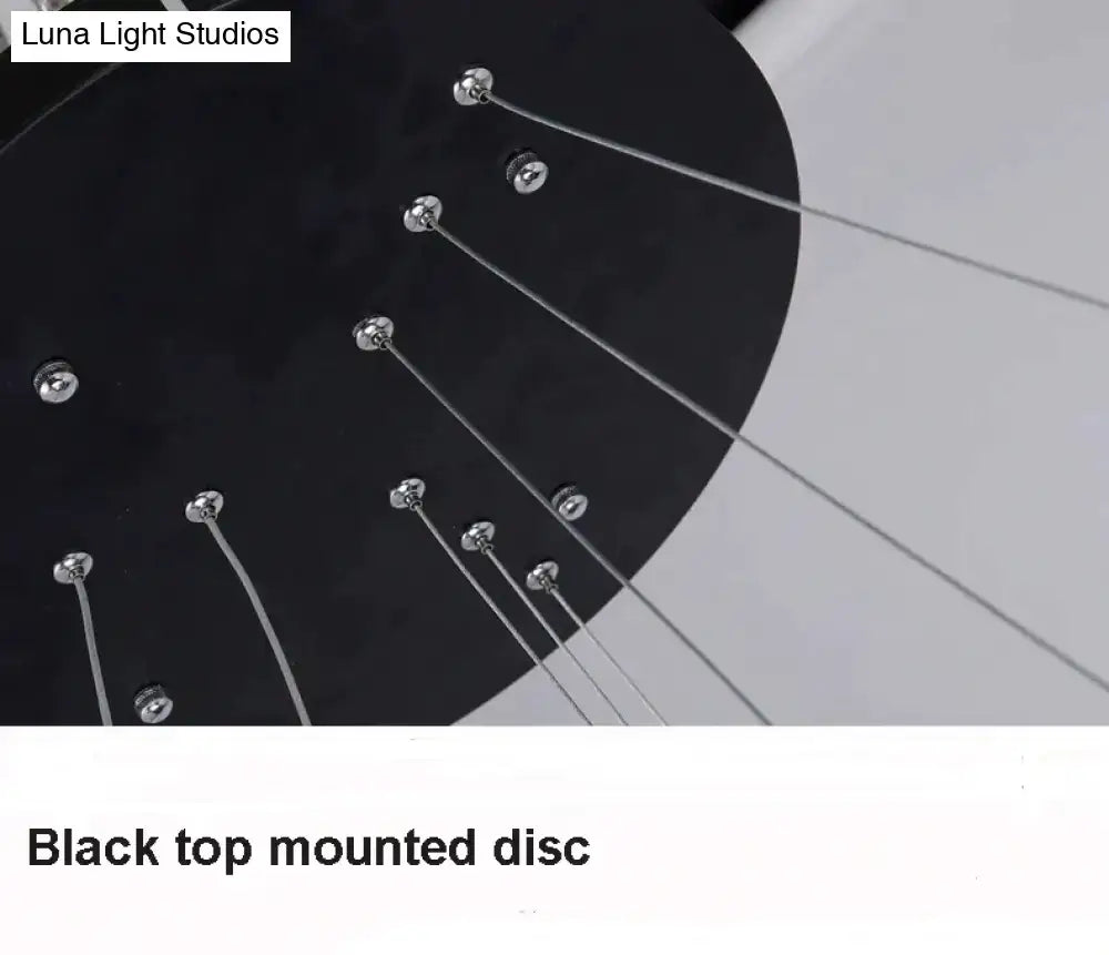 Modern interlocking ring led pendant lights for dining room