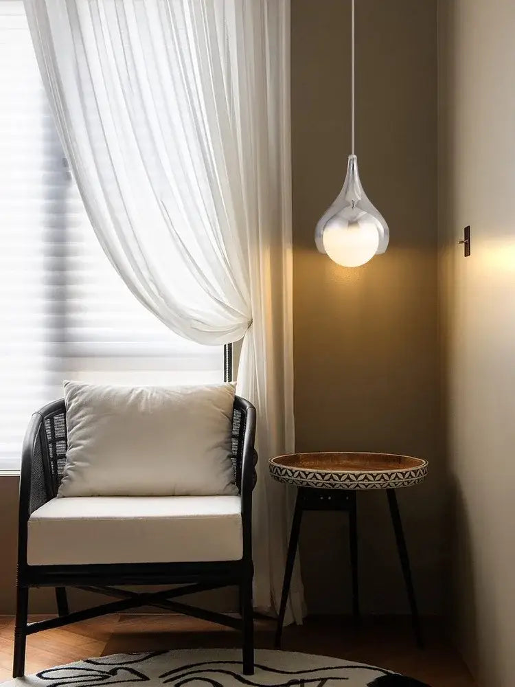 Modern led water droplet ceiling chandelier bedroom pendant light