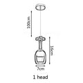 DecorBites™ LED Wine Glass Pendant Lights for Restaurant, Bar, and Dining Room