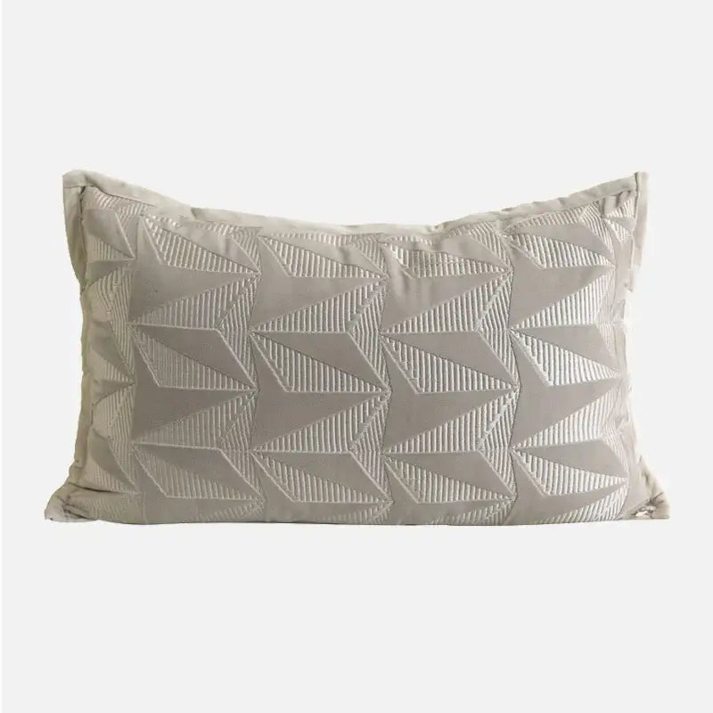 Modern light grey coffee texture cushion covers living room decor