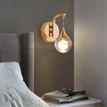 Modern luxurious crystal led wall sconce gold curved lamp for bedroom