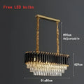 Modern luxury gold & white crystal chandelier living room light