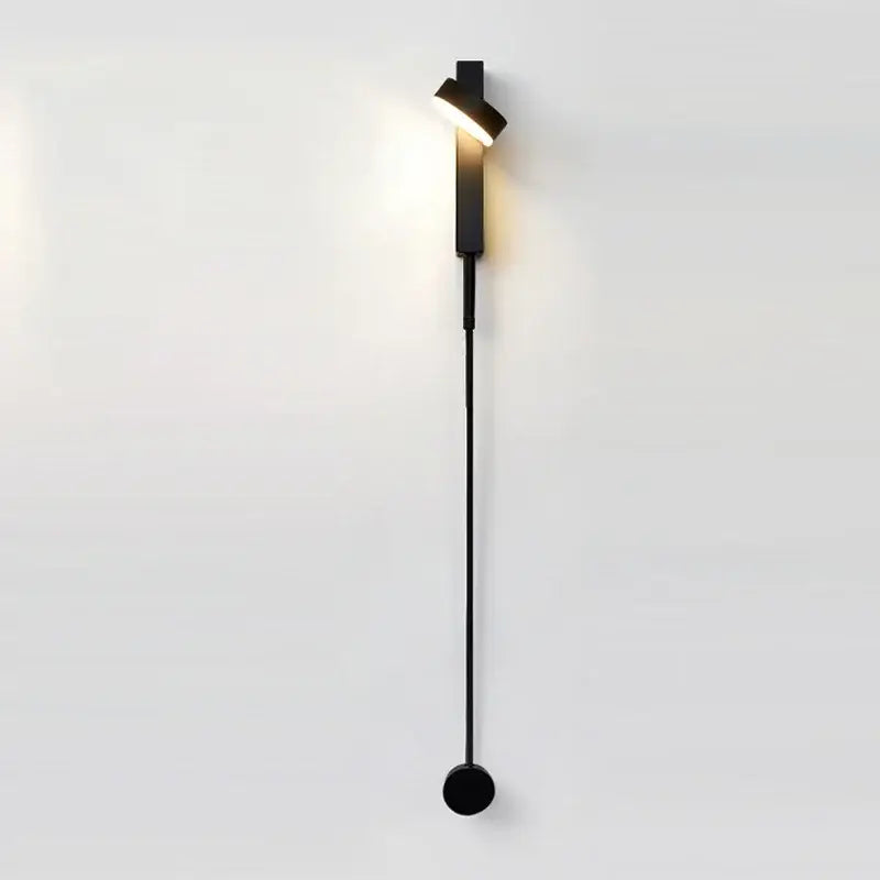 Modern marble black rotating led wall lamp bedroom sconce